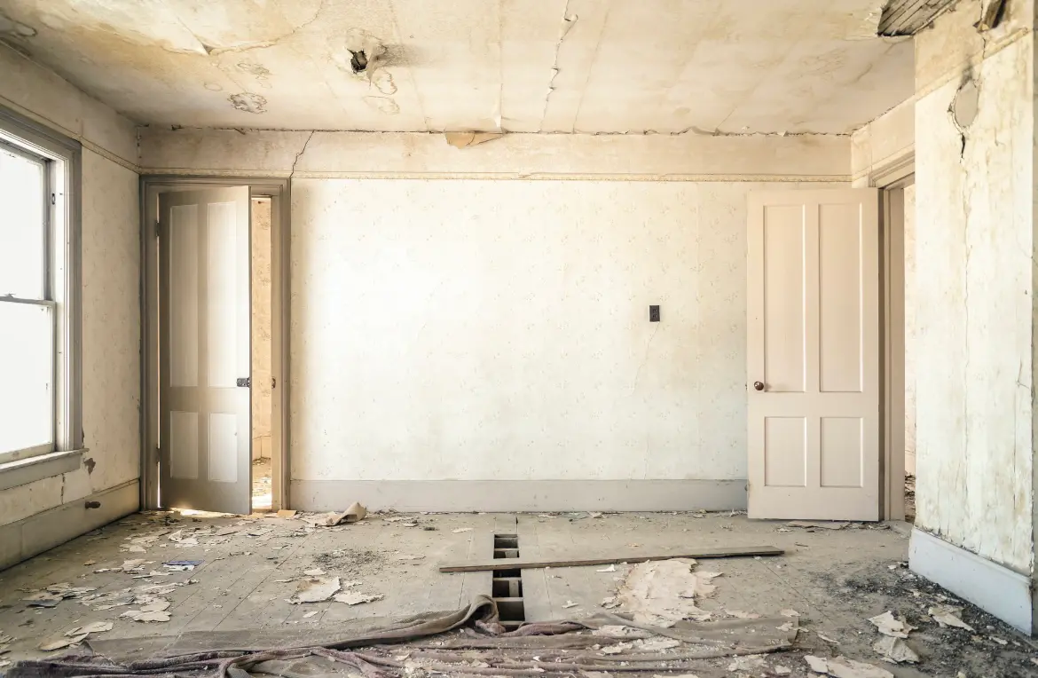 Waste disposal crew managing a cleanout project in San Carlos Park